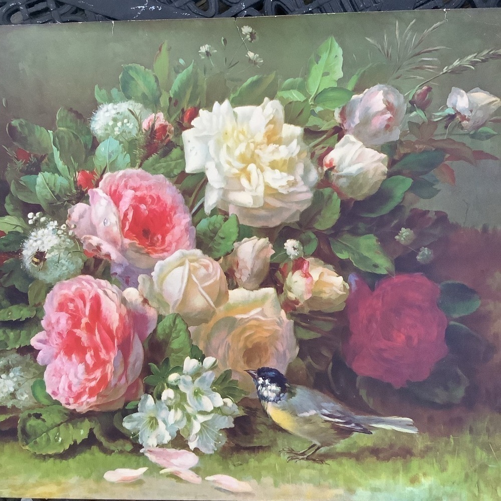 1930’s Fragrance In Bloom Jean Baptist Robie French Still Life Litho Print - Picture 1 of 12